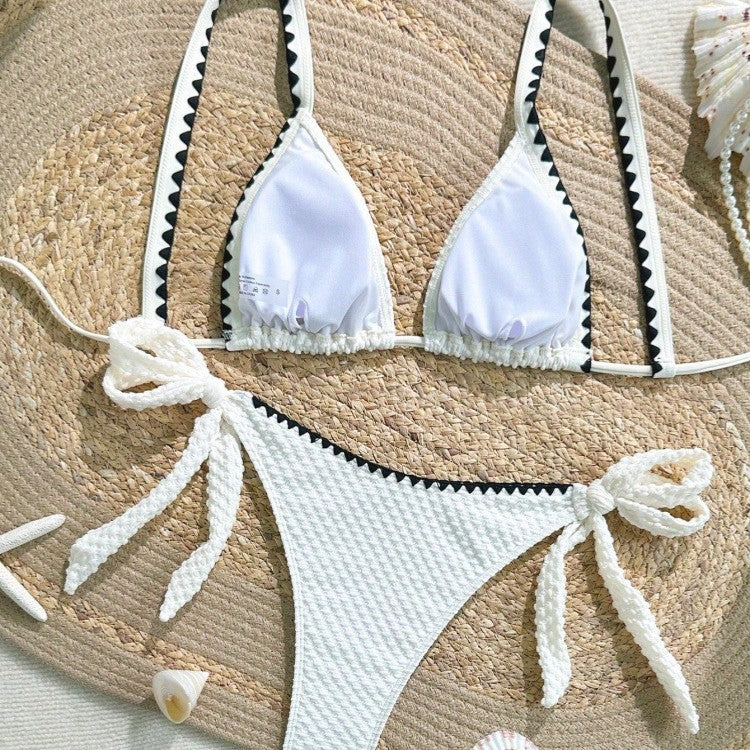 Damen Bikini-Set mit raffinierten Rüschendetails und verstellbaren Trägern Drune