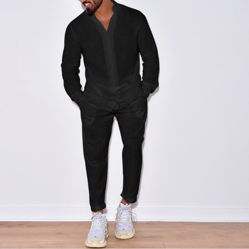 Herren Leinenanzug mit modernem Schnitt und lässigem Look Drune