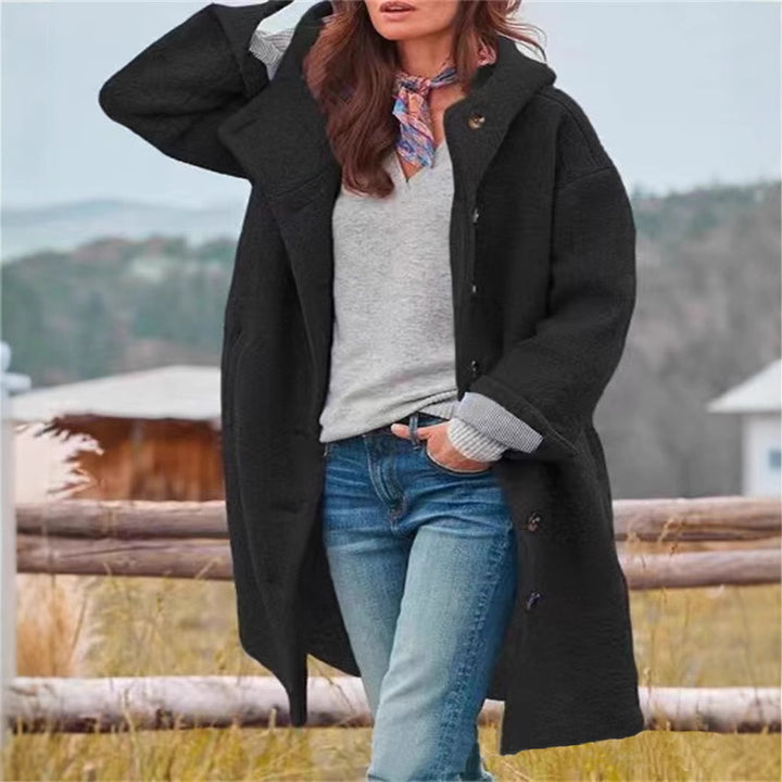 Damen oversized Freizeitmantel mit modischem Schnitt Drune