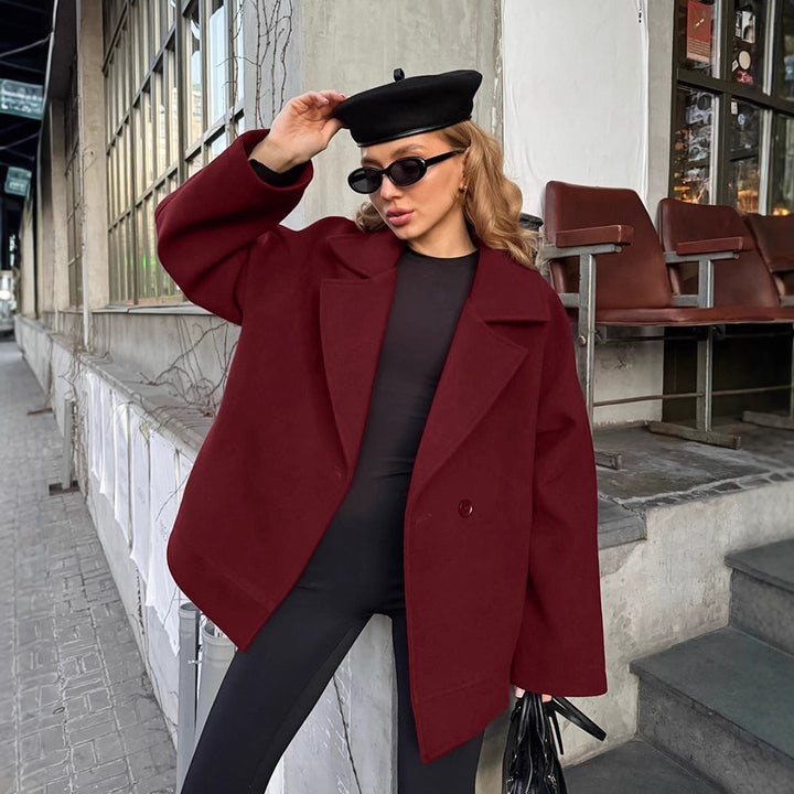 Damen Elegante Wickeljacke mit Gürtel und lässigem Schnitt Drune