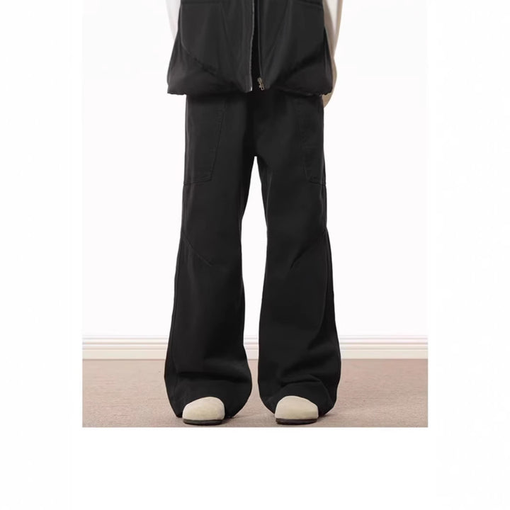 Damen Weitgeschnittene High-Waist Cargo-Hose Drune
