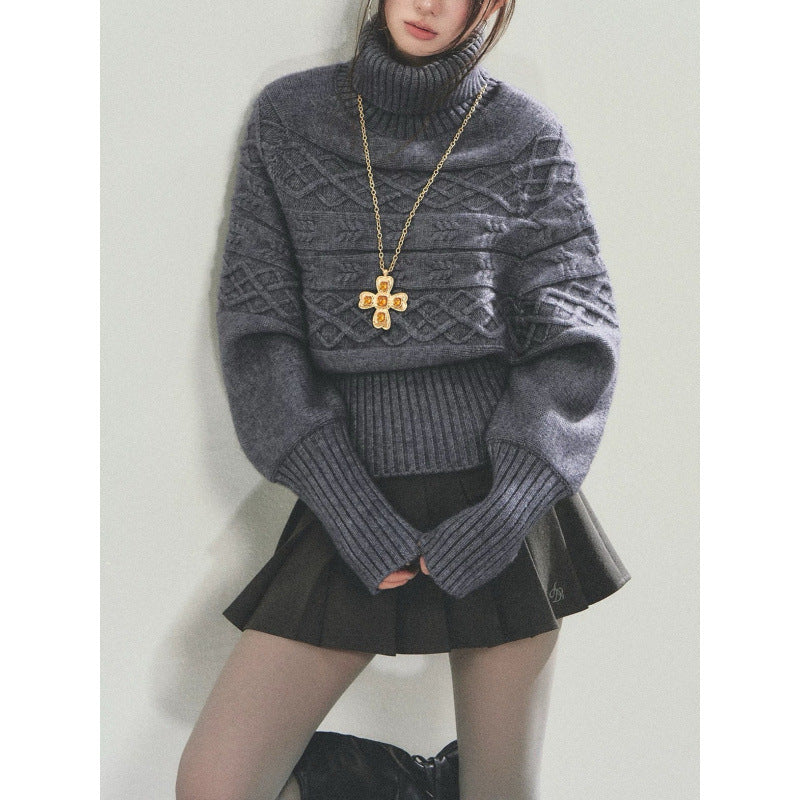 Damen Strickpullover mit Oversized-Schnitt und Rollkragen Drune