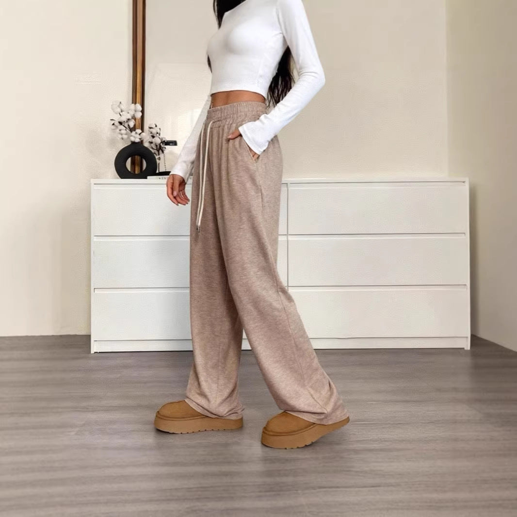 Damen Bequeme Freizeithose mit elastischem Bund Drune