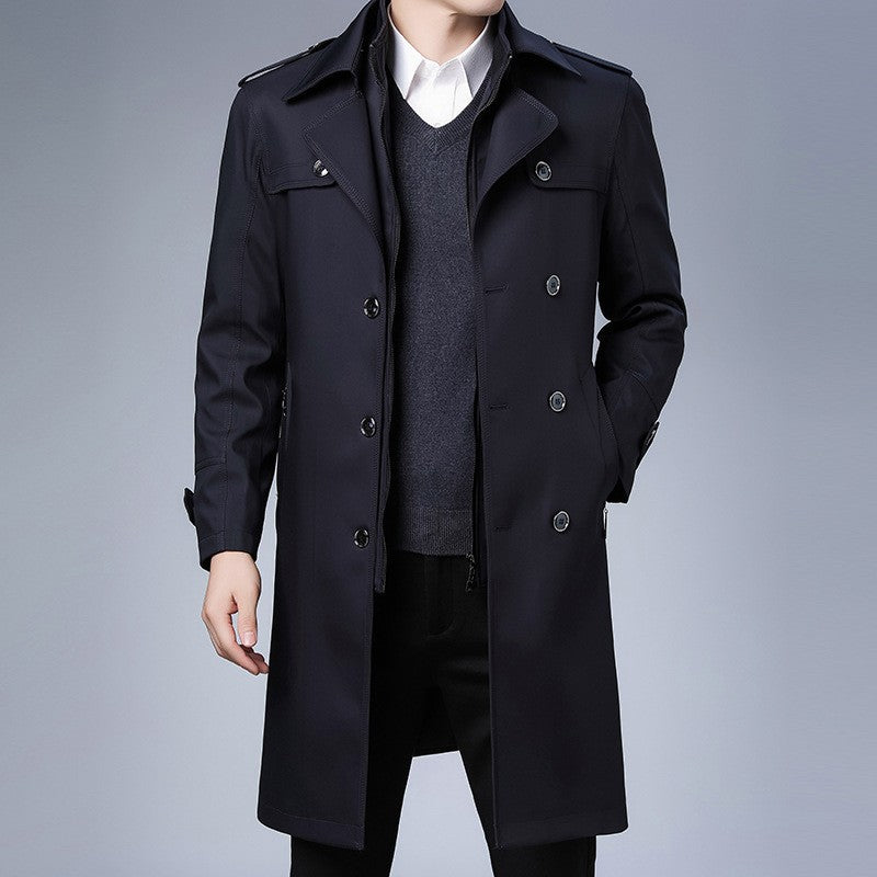 Herren Eleganter Trenchcoat Drune
