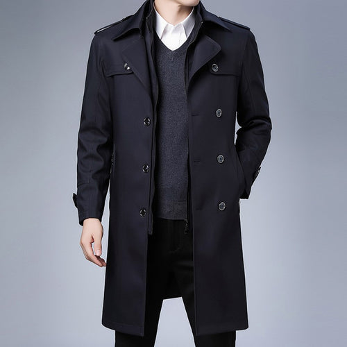 Herren Eleganter Trenchcoat Drune