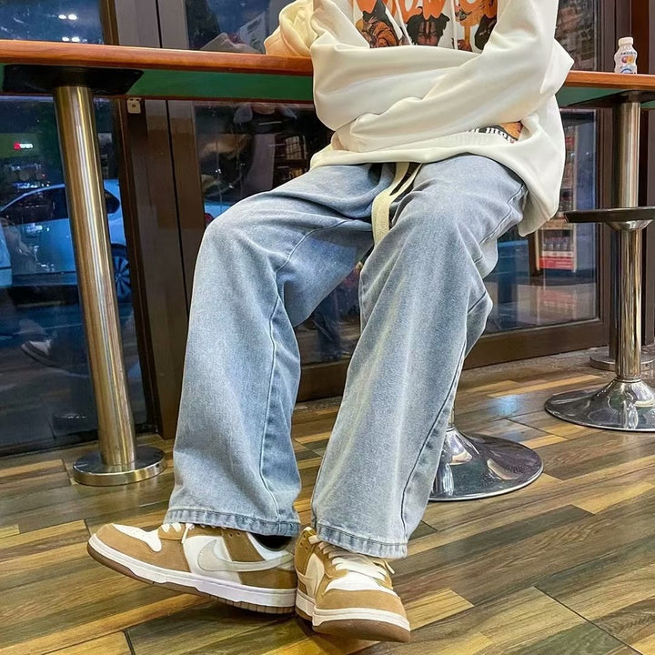 Herren Komfortable und modische Baggy-Jeans Drune
