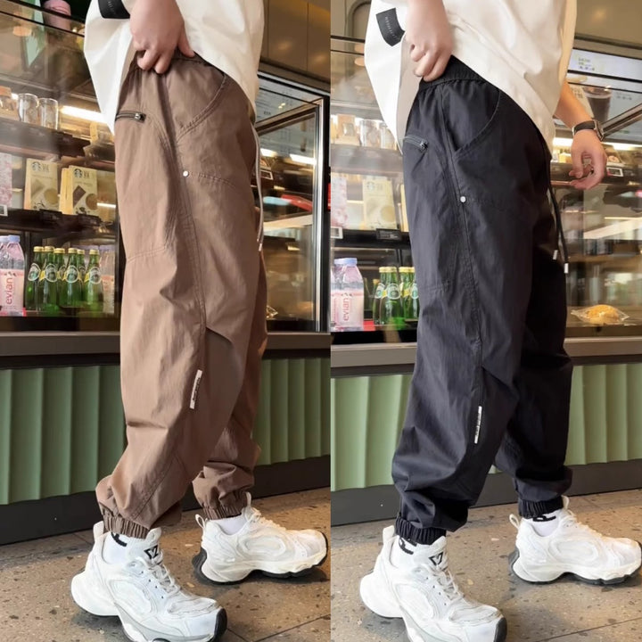 Herren Bequeme Cargo-Hose mit elastischem Bund Drune
