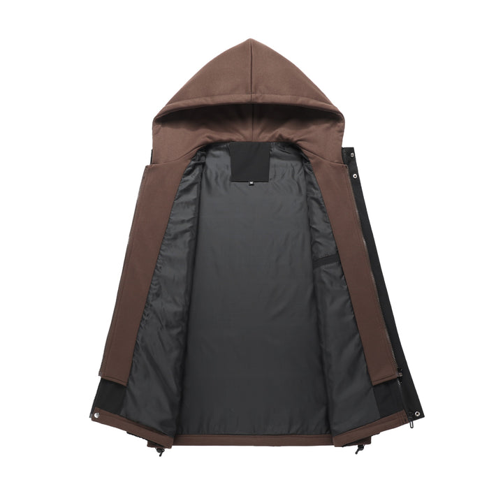 Herren Praktische Übergangsjacke mit Kapuze Drune