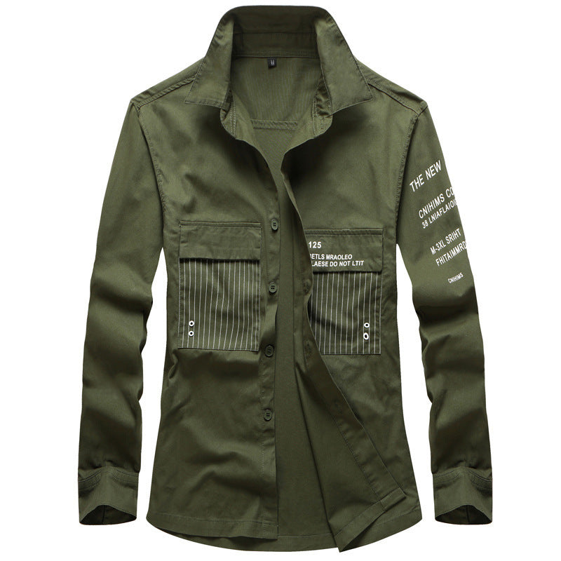 Herren Modische Utility-Hemdjacke Drune