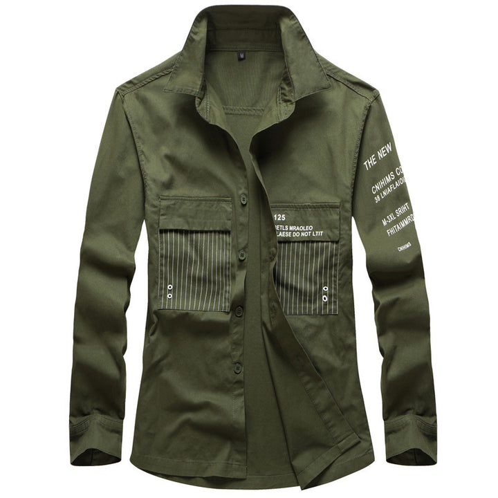 Herren Modische Utility-Hemdjacke Drune