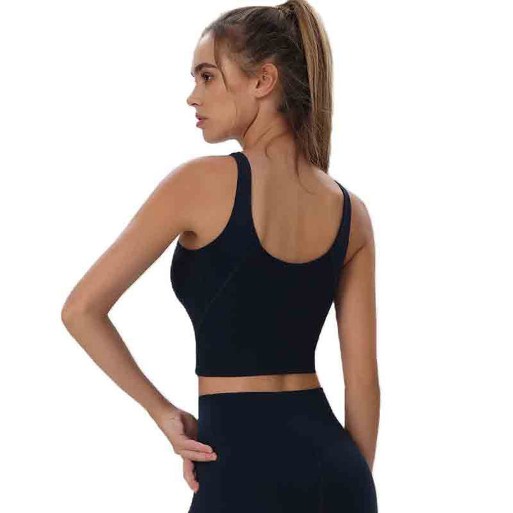 Damen Sportliches Cropped Top Drune
