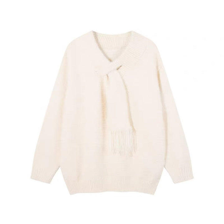Damen Bequemer Grobstrickpullover Drune
