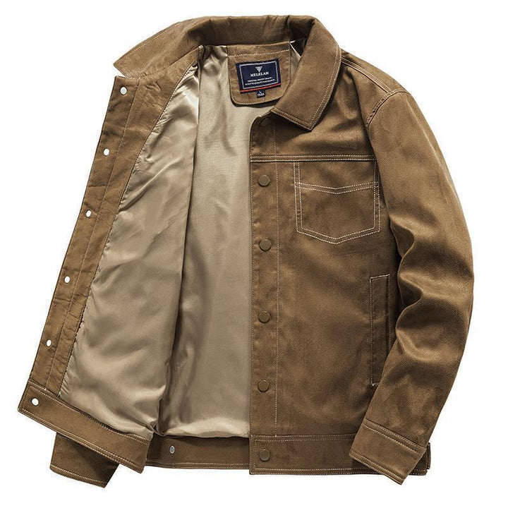 Herren Modische Wildlederjacke Drune