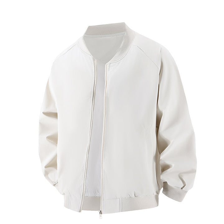 Herren Minimalistische Oversize-Bomberjacke mit Raglanärmeln, elastischem Saum & Komfortkragen Drune