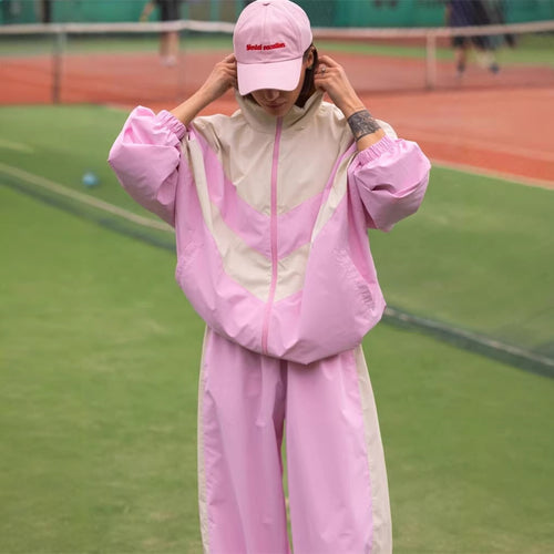 Damen Sportjacke und passende Hose mit farblich abgestimmtem Design Drune