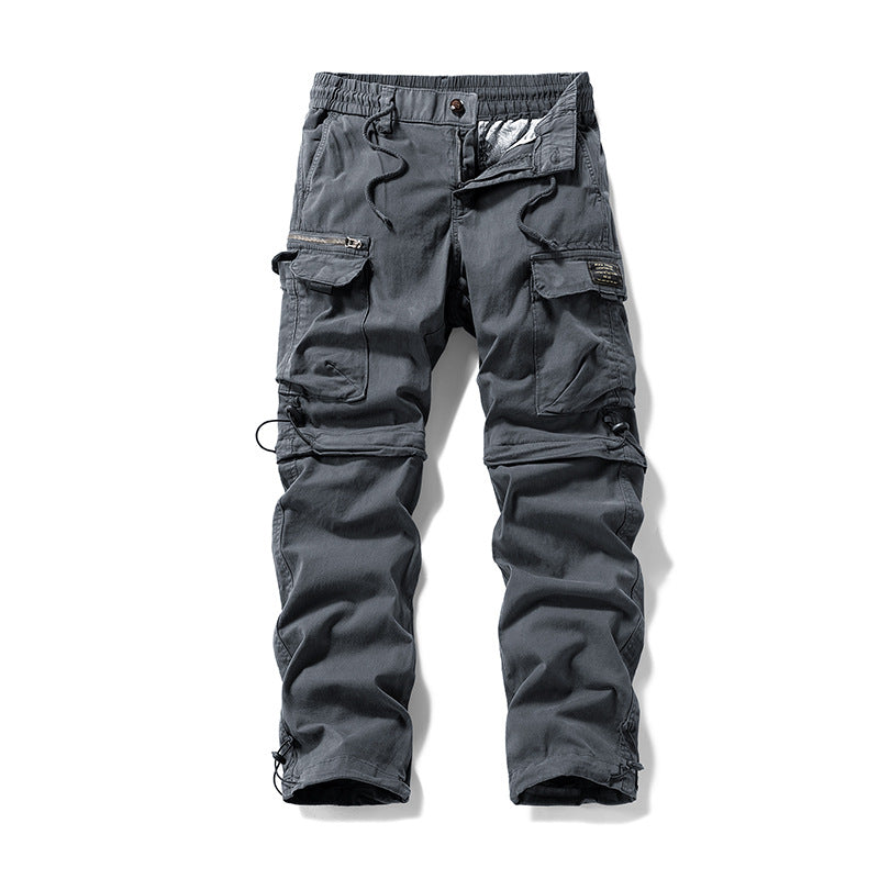 Herren Cargo-Trekkinghose mit elastischem Bund, Kordelzug und multifunktionalen Beintaschen Drune