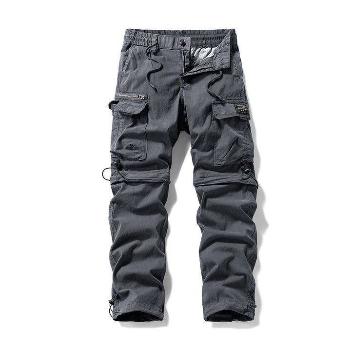 Herren Cargo-Trekkinghose mit elastischem Bund, Kordelzug und multifunktionalen Beintaschen Drune