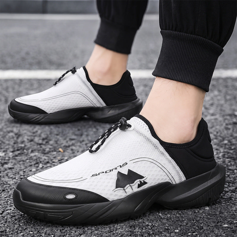 Unisex leichter atmungsaktiver Schlupfsneaker mit Schnellverschluss und stoßdämpfender Sohle Drune