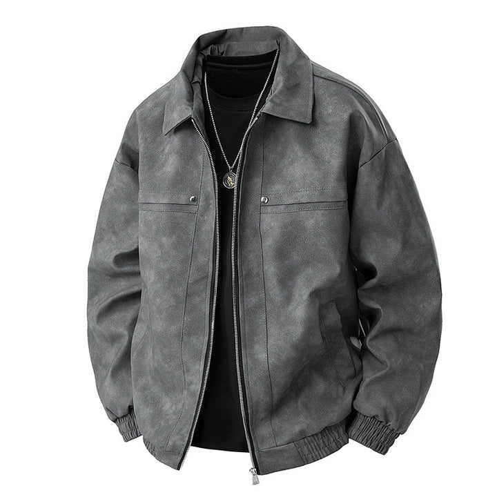 Herren Lässige Wildlederjacke Drune