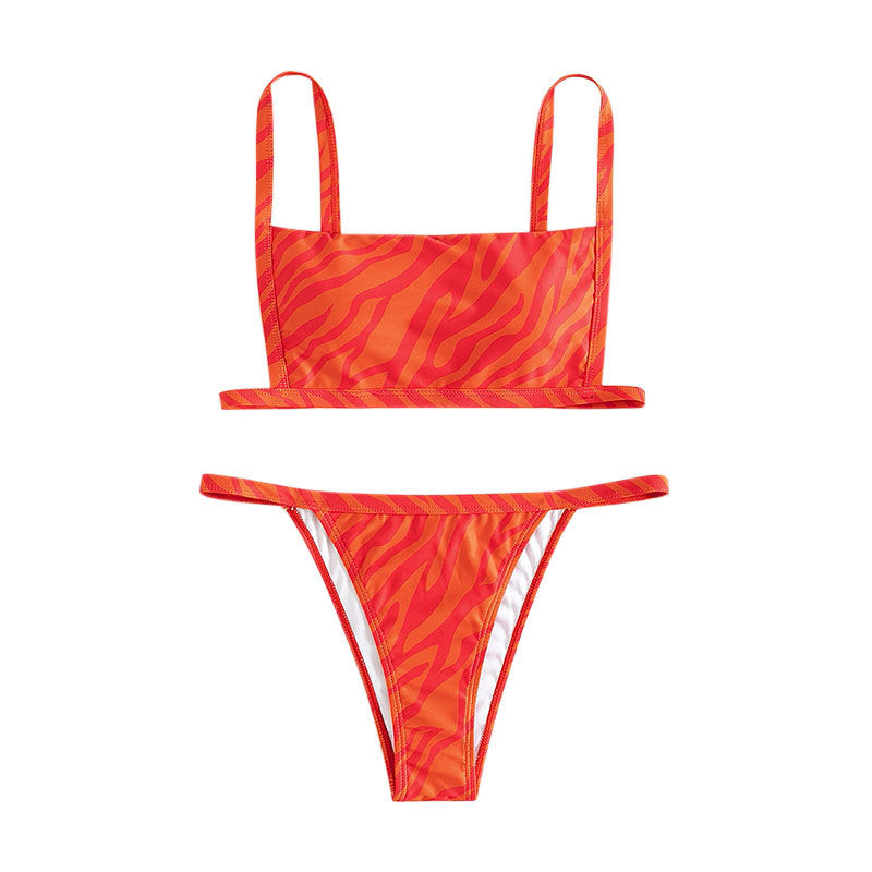 Damen Bikini-Set mit trendigem Schnitt und aufregendem Leopardenmuster Drune