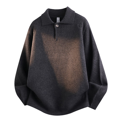 Damen Modischer Strickpullover mit Stehkragen Drune