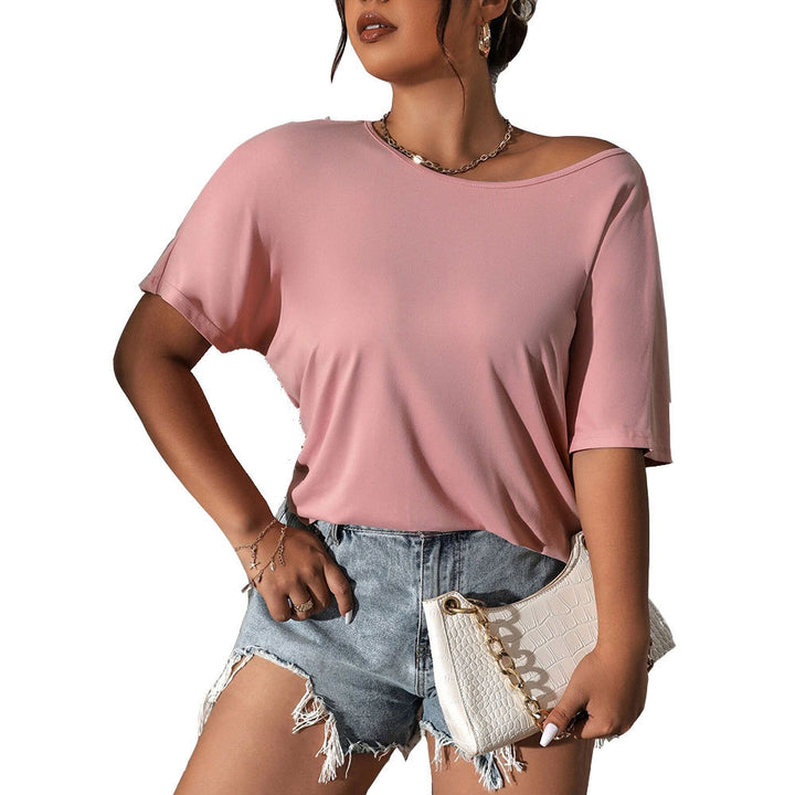 Damen lässiges Oberteil mit schickem Schulterdesign und weichem Material Drune