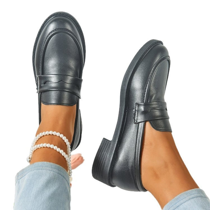 Damen modische Slipper mit trendigem Glanz und rutschfester Sohle Drune