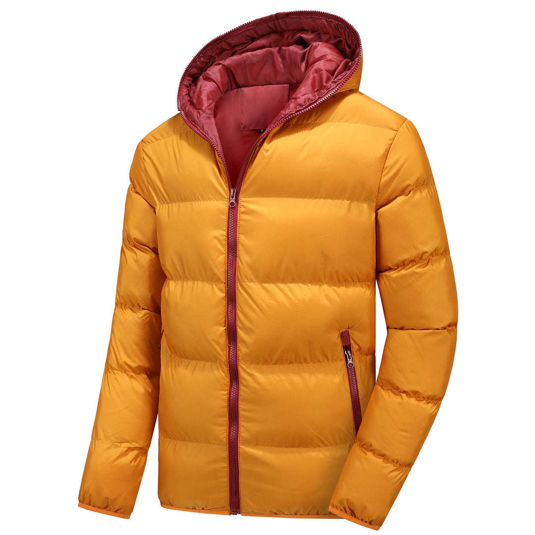 Herren Leichte Steppjacke mit Kapuze, Thermoisolierung und winddichter Außenhülle Drune