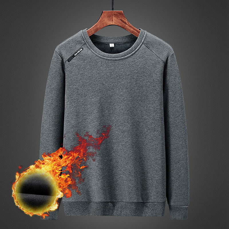 Herren Thermo‑Fleece Rundhals‑Sweatshirt mit Raglanärmeln Drune