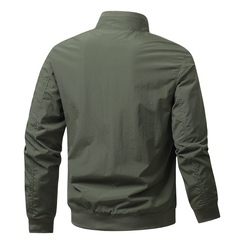 Herren Sportliche Jacke mit hohen Kragen und praktischen Taschen Drune