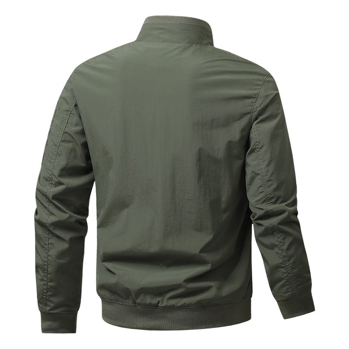 Herren Sportliche Jacke mit hohen Kragen und praktischen Taschen Drune