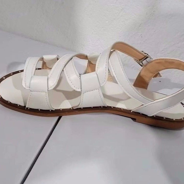 Damen Sandalen mit geflochtenem Riemendesign und bequemem Fußbett Drune
