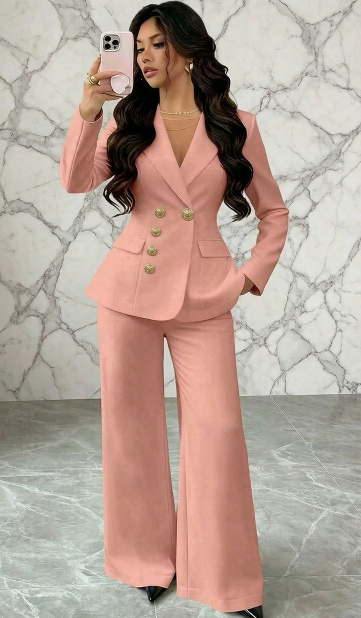 Damen Eleganter Blazer im Vintage-Stil Drune