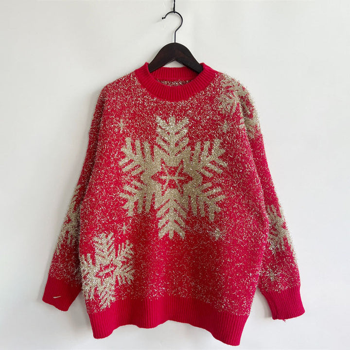 Drune | Weihnachtlicher Strickpullover Mit Festlichem Motiv
