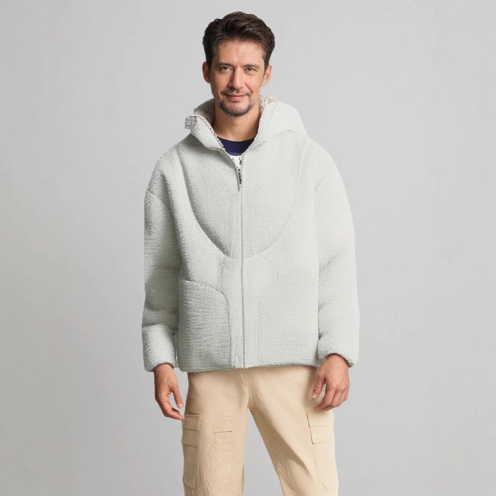 Damen Fleecejacke mit hohem Kragen und praktischen Reißverschlusstaschen Drune