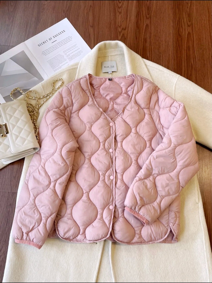 Damen Elegante, gefütterte Steppjacke Drune