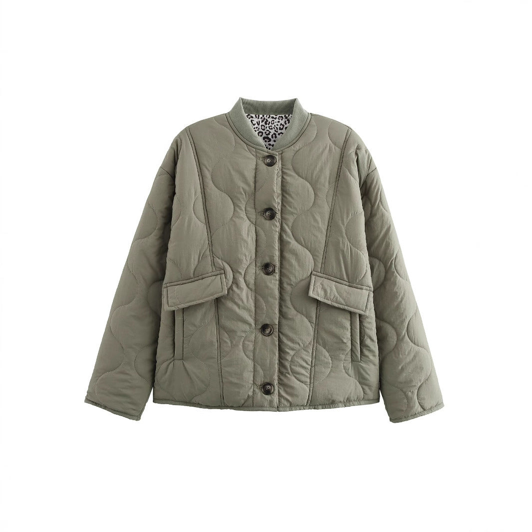 Damen gesteppte Jacke mit praktischen Taschen Drune