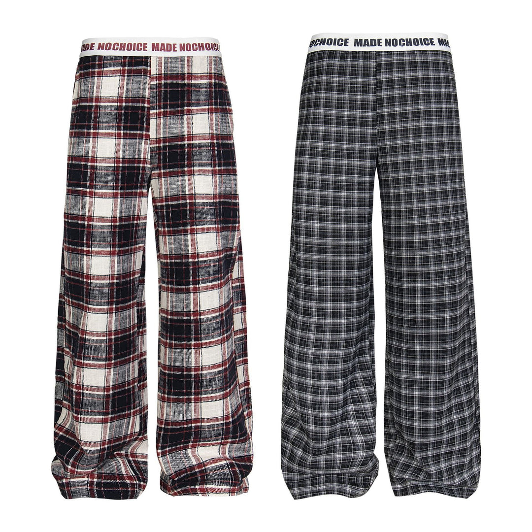Damen Gemusterte Weitgeschnittene Freizeithose Drune