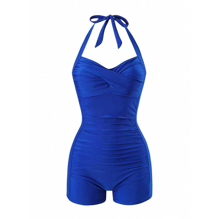 Damen Einteiler Badeanzug mit halterneck Design und moderner Passform Drune