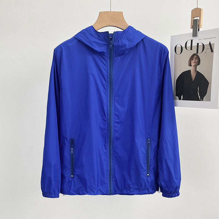 Damen Leichte Übergangsjacke mit Kapuze und Reißverschluss Drune
