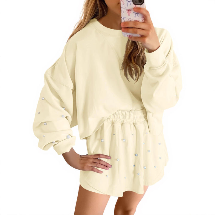 Damen Sportliches Sweatshirt- und Rock-Set Drune