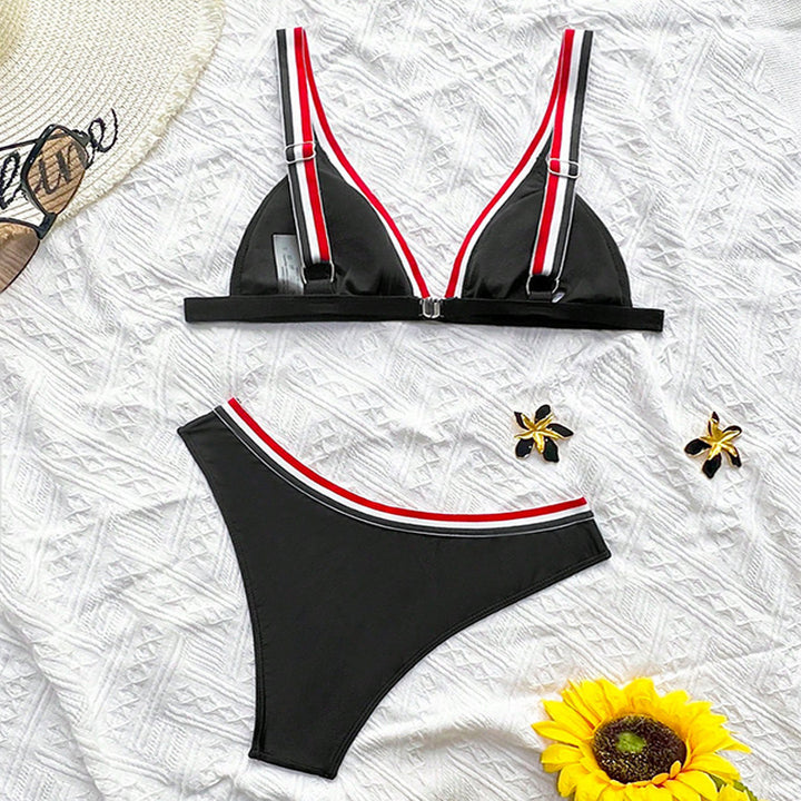 Damen Triangel-Bikini mit sportlichem Kontrastdesign Drune