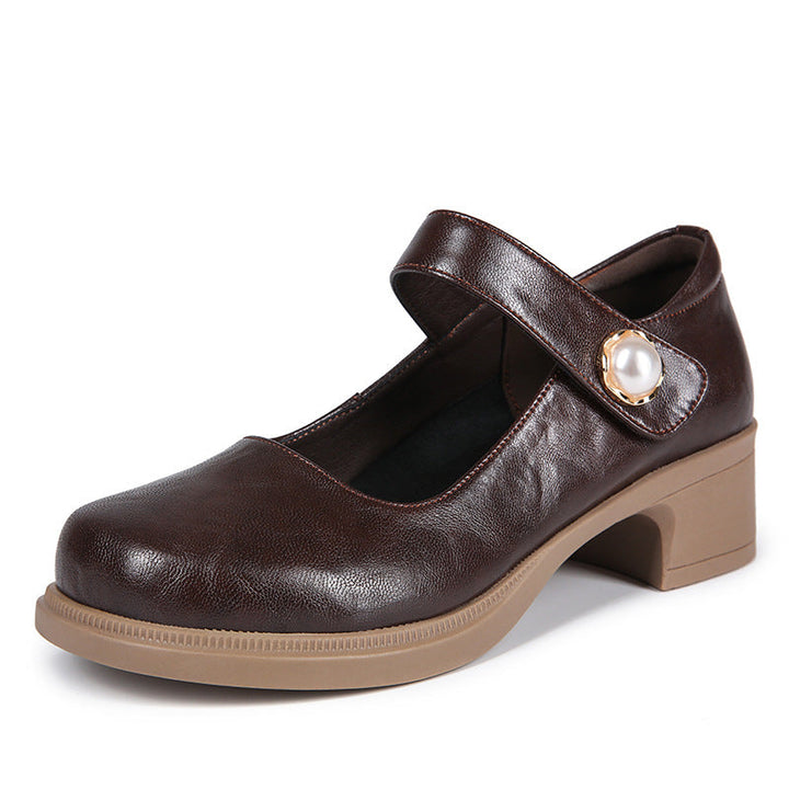 Damen Mary Jane Schuhe mit verstellbarem Riemen und bequemer Sohle Drune