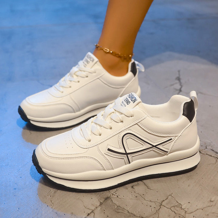 Damen nan leichte City-Sneaker mit erhöhtem Profil, stoßdämpfender EVA-Zwischensohle und rutschfester Gummilaufsohle Drune
