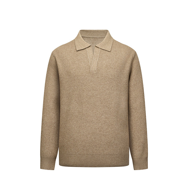 Herren Modischer Polo Pullover Drune