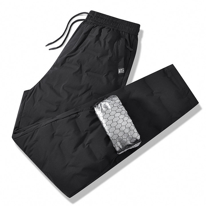 Herren Gepolsterte Thermohose mit Steppung, elastischem Bund und Reißverschlusstaschen Drune