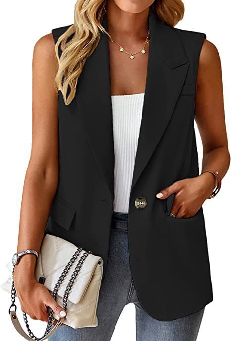 Damen Stylischer Blazer-Weste Drune