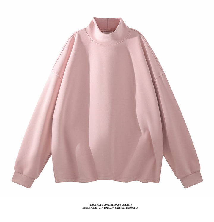 Damen Modische Sweatshirt mit Stehkragen Drune