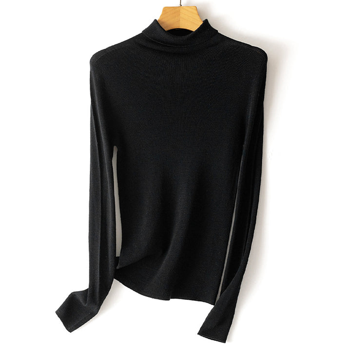 Damen Leichter Feinstrick-Rollkragenpullover mit fließender Passform Drune