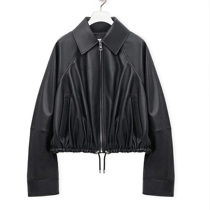 Damen Urbaner Stil Lederjacke Drune